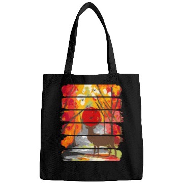 Discover Deer In The Forest With A Sunset Bags