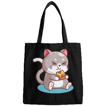 Discover Cat Eating A Pizza Bags