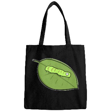 Discover caterpillar leaf biology symbol nature Bags