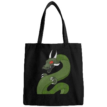 Discover Dragon with red eyes Bags