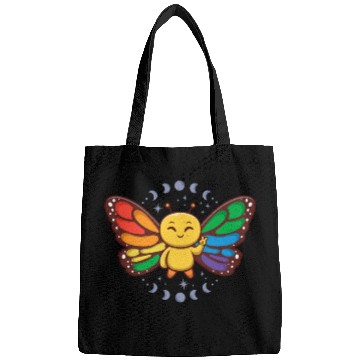 Discover LGBTQ Rainbow Flag Monarch Butterfly Pride Month Bags