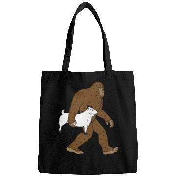 Discover Bigfoot Sasquatch Carrying Goat Bags