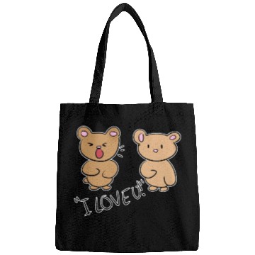 Discover i love you teddy bear couple Bags