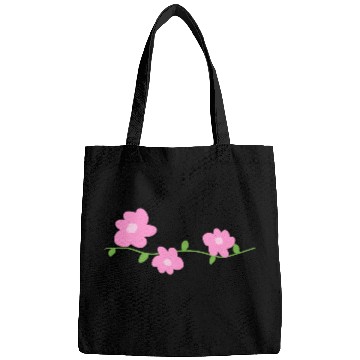 Discover pink flowers plants symbol nature Bags