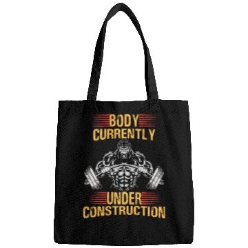 Discover Body Currently Under Construction Funny Gym. Bags