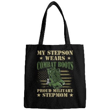 Discover My Stepson Wears Combat Boots Proud Military Step Bags