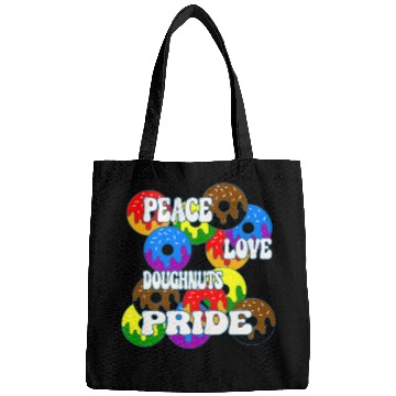 Discover Peace Love Doughnuts Pride - LGBTQ+ Bags