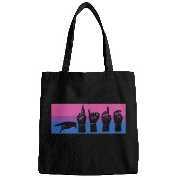 Discover Bisexual ALS Pride BI Sing Language LGBT Lover Bi Bags