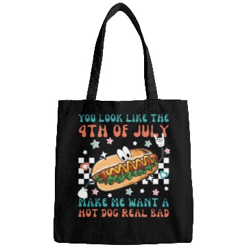 Discover Makes Me Want A Hot Dog Real Bad, 4th July Bags
