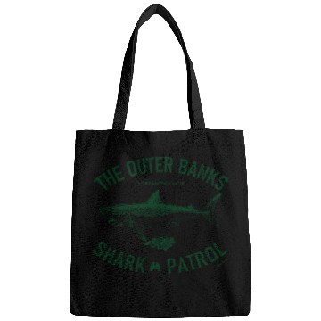Discover OBX Shark Patrol OBX Vintage Dark Green Bags