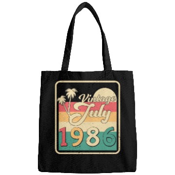 Discover Birthday Greeting For July 1986 Bags