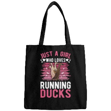 Discover Just A Girl Who Loves Running Ducks Bags