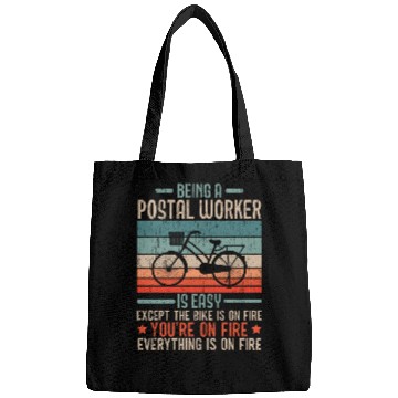 Discover I Am Postal Worker Mail Carrier Mailman Profession Bags