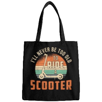Discover I'll Never Be Too Old Scooter Driver Vintage Bags