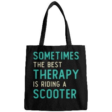 Discover Scooter Driver Best Therapy Stunt Retro Vintage Bags