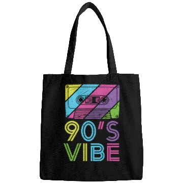 Discover 90's Vibe Retro Cassette Tape Music Bags