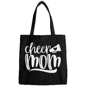 Discover Womens Cheer Mom Bags Megaphone with Heart Accen