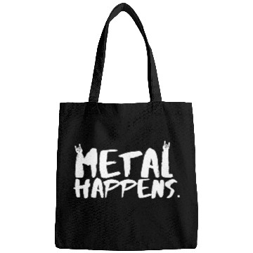 Discover METAL Happens with Devil Horns Finger Gesture Bags