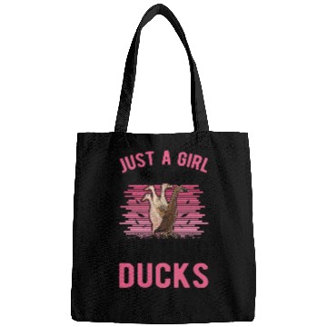 Discover Just A Girl Who Loves Running Ducks Bags