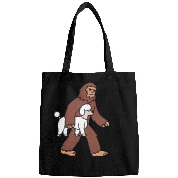 Discover Bigfoot Sasquatch Walking Poodle Bags