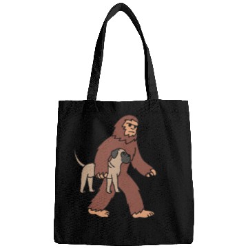 Discover Bigfoot Sasquatch Walking English Mastiff Bags