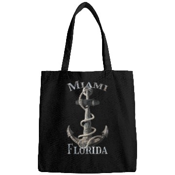 Discover Miami Florida Nautical Anchor Sailing Bags
