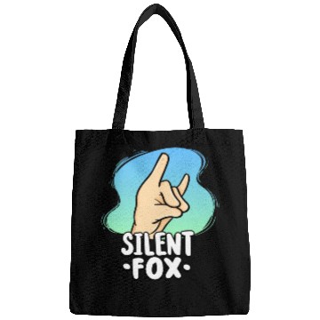 Discover Teacher Silent Fox For Quiet Student In Class Bags