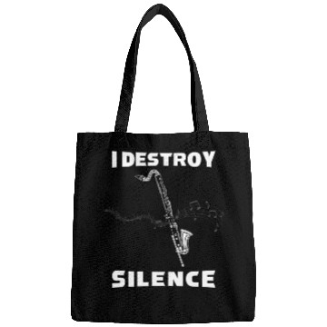 Discover I Destroy Silence For Bass Clarinet Player Bags
