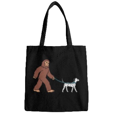 Discover Bigfoot Sasquatch Walking Dalmatian Bags