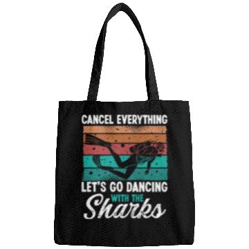 Discover Scuba Diving Dancing with Sharks Scuba Diver Bags