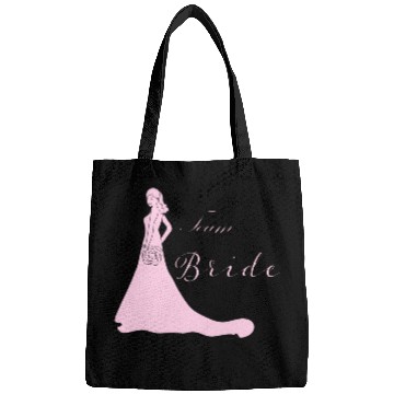 Discover team bride pink silhouette bachelorette party Bags