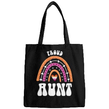 Discover Proud Aunt Lesbian Pride Rainbow Bags