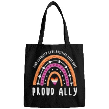 Discover Proud Ally Lesbian Pride Rainbow Bags