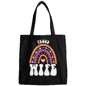 Discover Proud Wife Lesbian Pride Rainbow Bags
