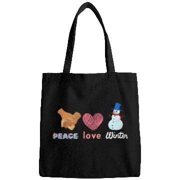 Discover peace, love, winter Bags