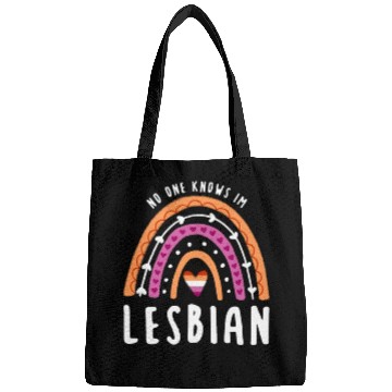 Discover No One Knows Im Lesbian Rainbow Bags