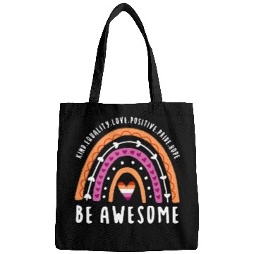 Discover Be Awesome Lesbian Pride Rainbow Bags