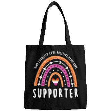 Discover Supporter Lesbian Pride Rainbow Bags