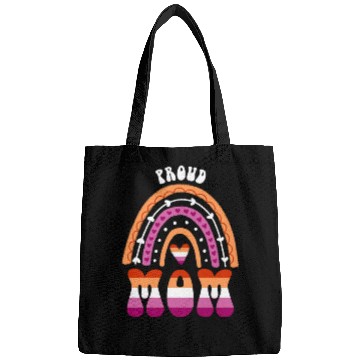Discover Proud Mom Lesbian Pride Rainbow Bags