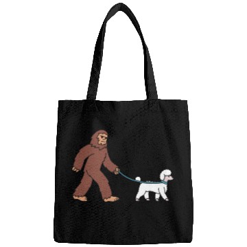 Discover Bigfoot Sasquatch Walking Poodle Bags
