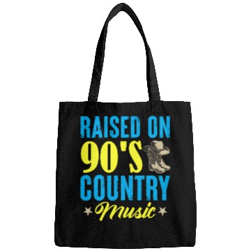 Discover Raised On 90's Country Music Cowboy Cowgirl Bags