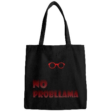 Discover Cool Llama With Red Sunglasses -No Probllama Bags