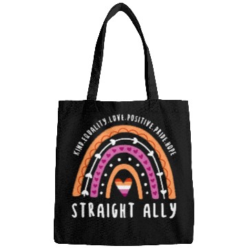 Discover Straight Ally Lesbian Pride Rainbow Bags