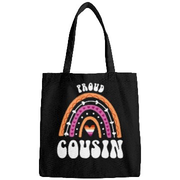 Discover Proud Cousin Lesbian Pride Rainbow Bags