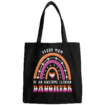 Discover Proud Mom Awesome Lesbian Daughter Bags