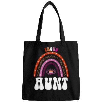 Discover Lesbian Rainbow Proud Aunt Lesbian Bags