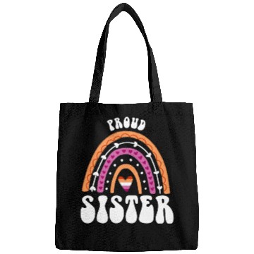 Discover Proud Sister Lesbian Pride Rainbow Bags
