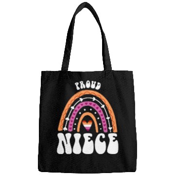 Discover Proud Niece Lesbian Pride Rainbow Bags