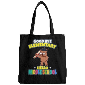 Discover Good Bye Elementary Hello Middle School Graduation Bags