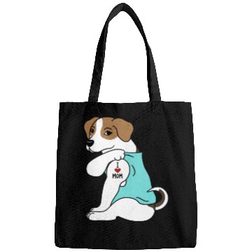 Discover I Love Mom Tattoo Jack Russell Terrier Bags